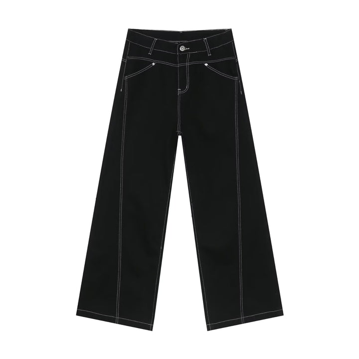 Damen Weitgeschnittene Hochbund-Hose Drune