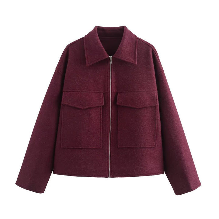 Damen modische Übergangsjacke mit praktischen Taschen Drune