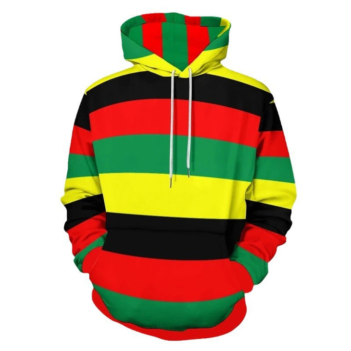Damen Trendiger Kapuzenpullover mit kreativen Farbverlauf Drune