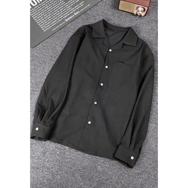 Herren Elegante und lässige Langarmbluse Drune