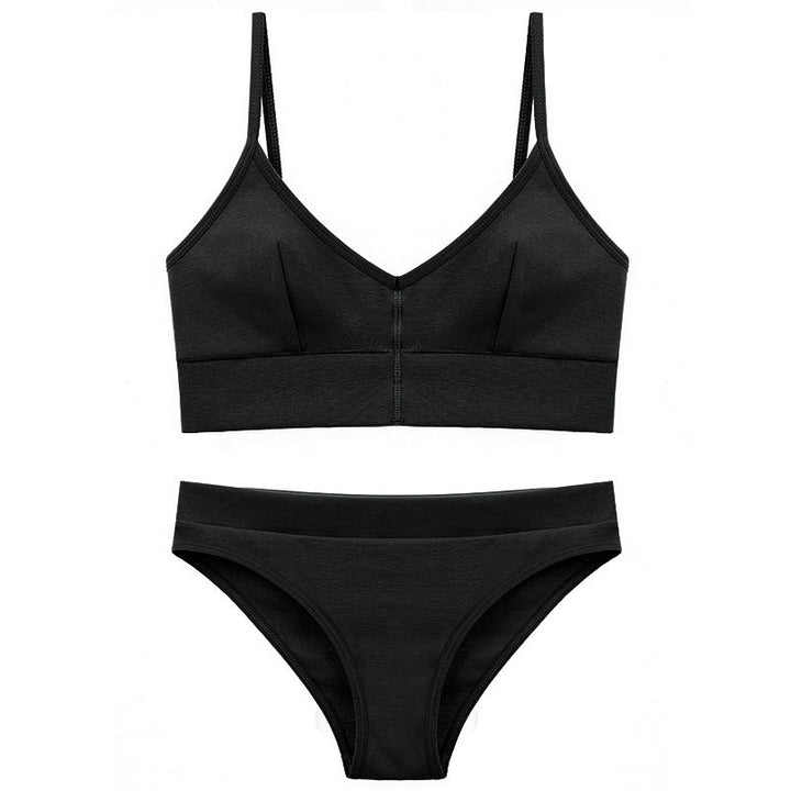 Damen Bikini-Set mit elegantem V-Ausschnitt und verstellbaren Trägern Drune