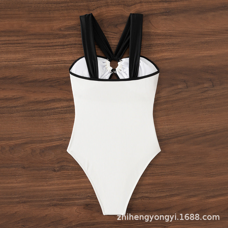 Damen Einteiliger Badeanzug mit innovativem Cut-Out Design Drune