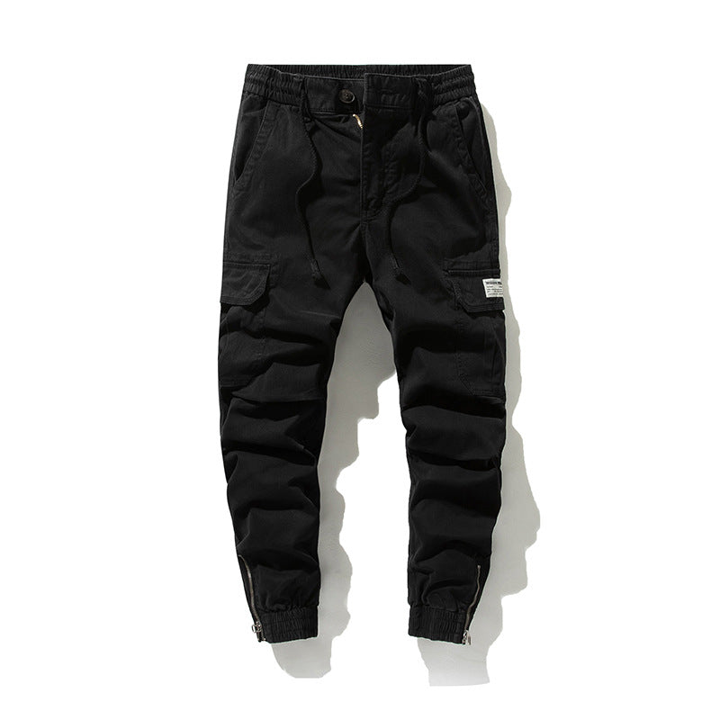 Herren Cargo-Jogginghose im urbanen Utility‑Stil mit elastischem Tunnelzugbund und verstärkten Kniepartien Drune