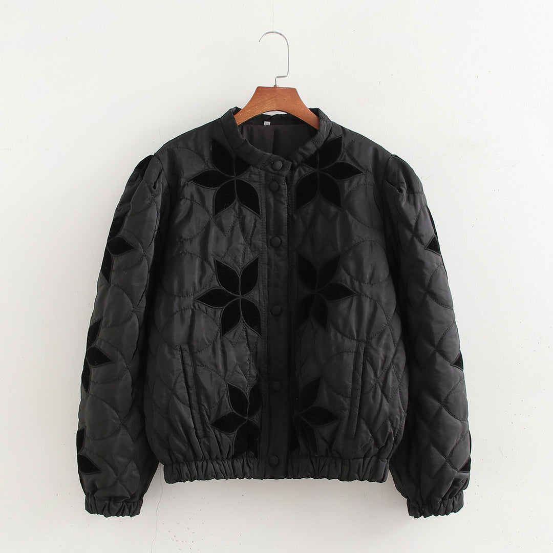 Damen gesteppte Blumenjacke Drune
