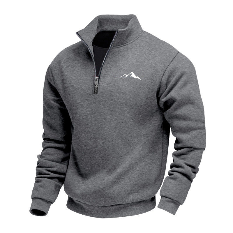 Herren Sweatshirt mit kurzem Reißverschluss Drune