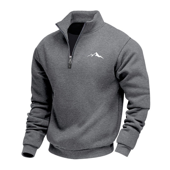 Herren Sweatshirt mit kurzem Reißverschluss Drune