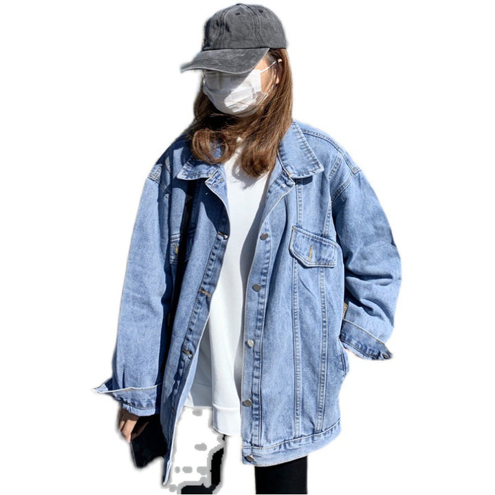 Damen Oversize-Jeansjacke Drune