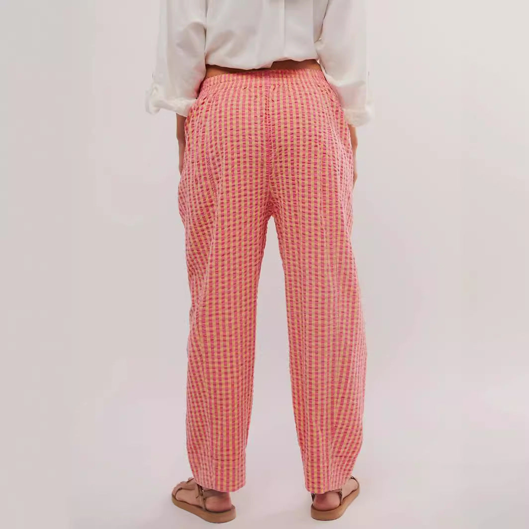 Damen Karierte Freizeithose Drune