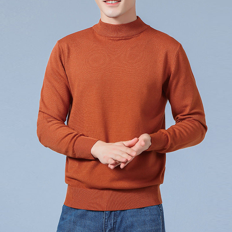 Herren Feiner Mockneck-Pullover aus hochwertigem Feinstrick mit gerippten Abschlüssen Drune