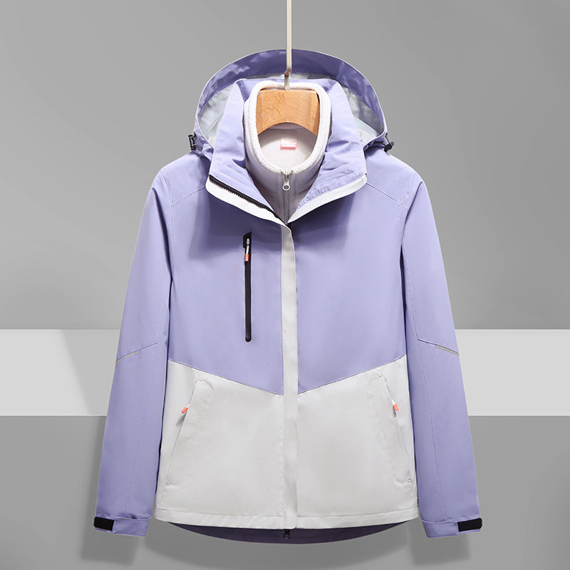 Herren Softshell-Outdoorjacke mit Kapuze, wind- und wasserdicht Drune