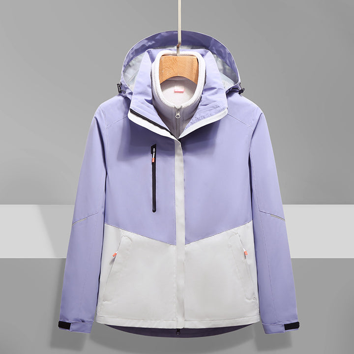 Herren Softshell-Outdoorjacke mit Kapuze, wind- und wasserdicht Drune