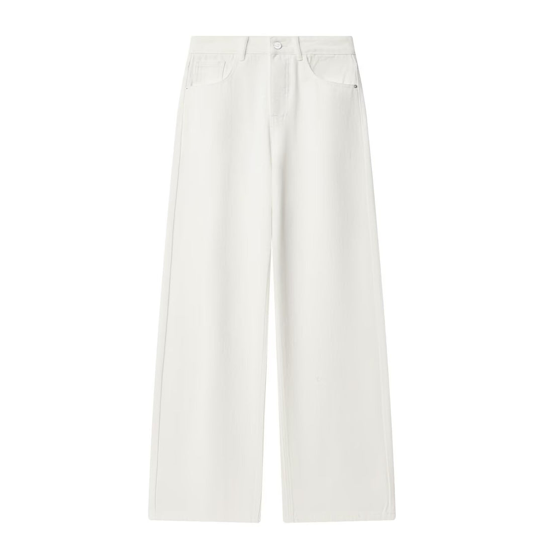 Damen Vintage High-Waist Wide-Leg Jeans mit authentischem Denim Drune