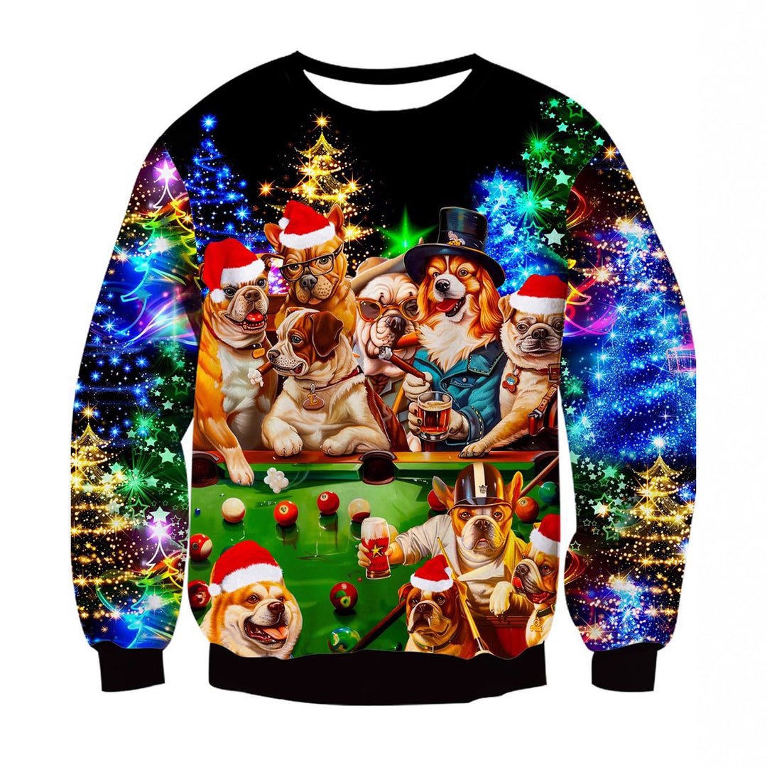 Damen Lustiger Sweatshirt mit einzigartigem Katzenmotiv Drune