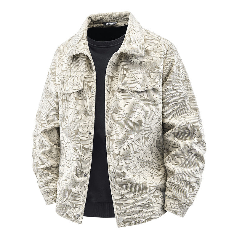 Herren Gemusterte Baumwolljacke Drune