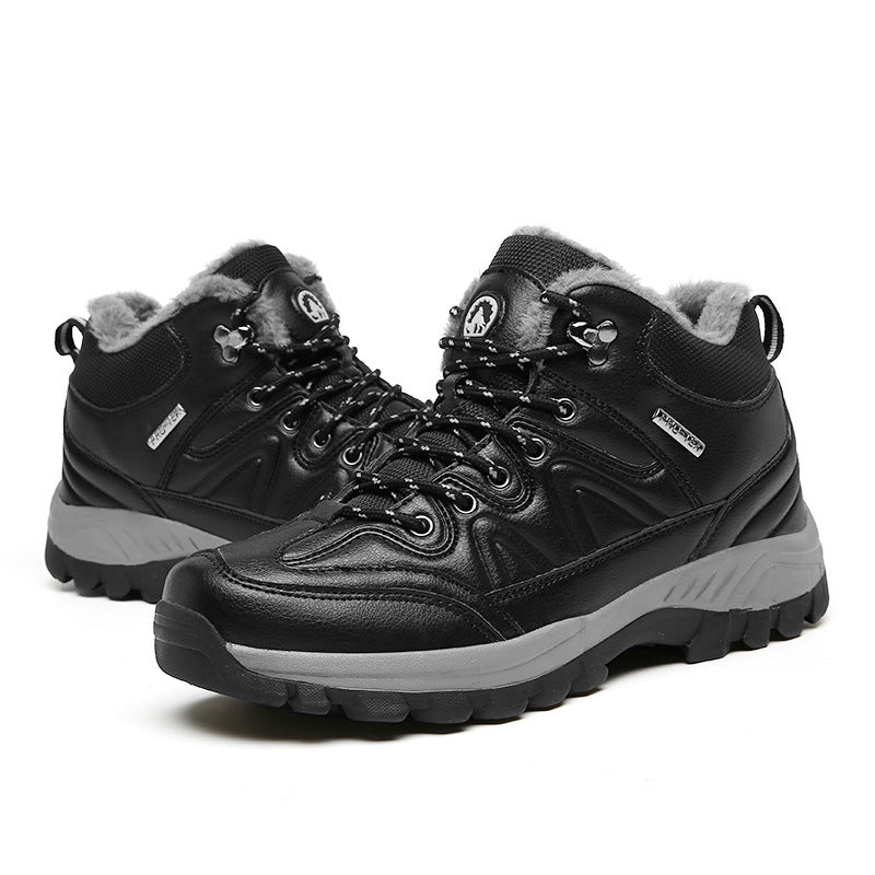 Herren wasserdichte Winter-Trekkingschuhe mit gefüttertem Innenfutter, verstärkter Zehenkappe und griffiger Profilsohle Drune
