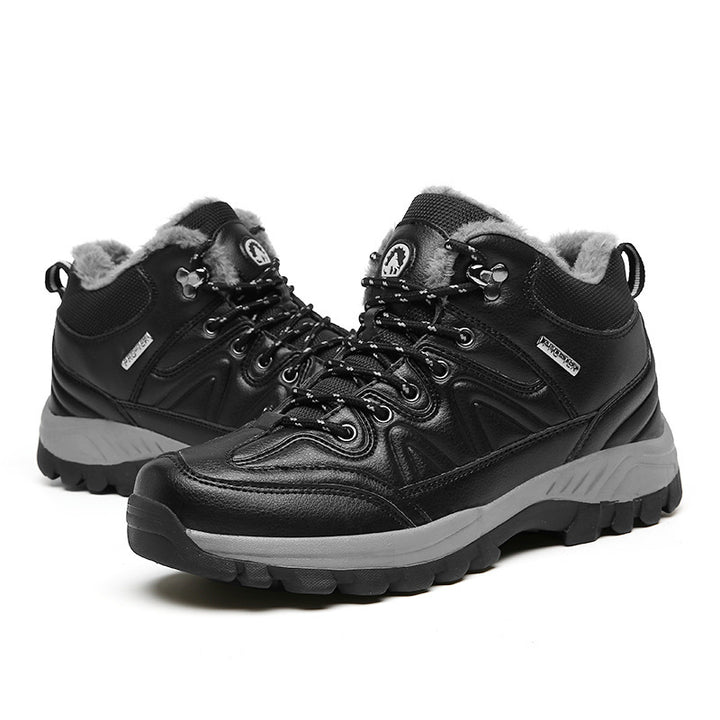 Herren wasserdichte Winter-Trekkingschuhe mit gefüttertem Innenfutter, verstärkter Zehenkappe und griffiger Profilsohle Drune