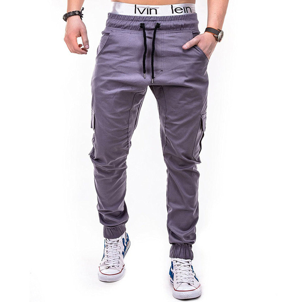 Herren cargo Jogginghose mit elastischem Bund und praktischen Seitentaschen Drune