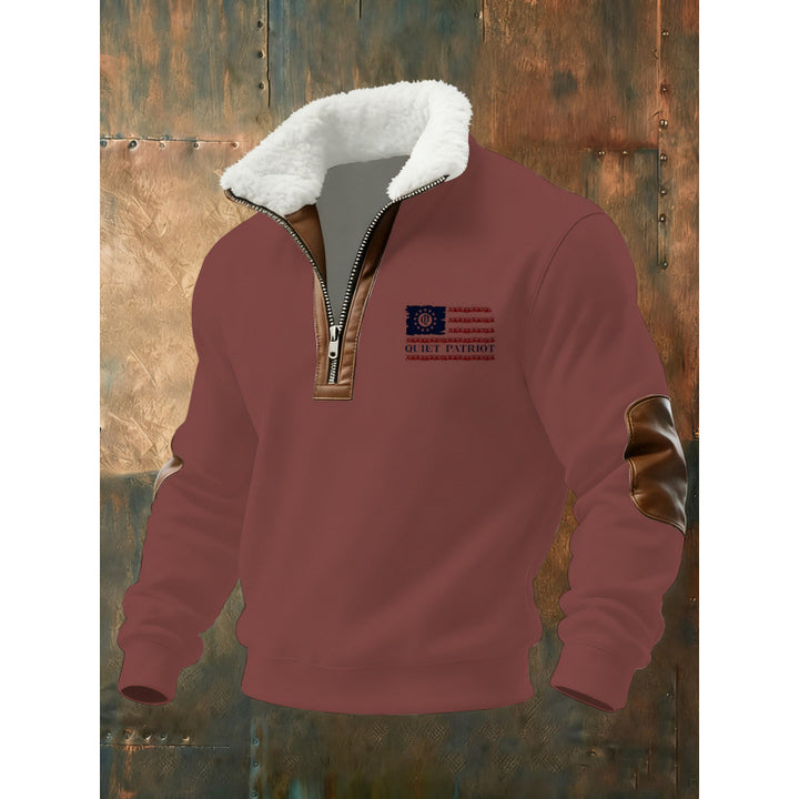 Herren Klassischer Kapuzenpullover mit Fleece-Detail Drune