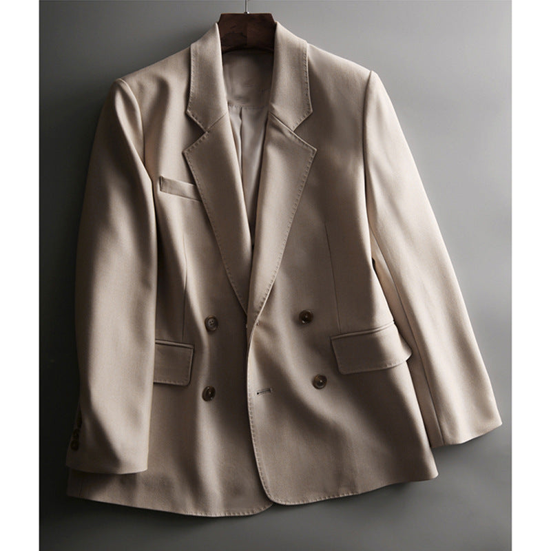 Damen Lässiger zweireihiger Blazer Drune