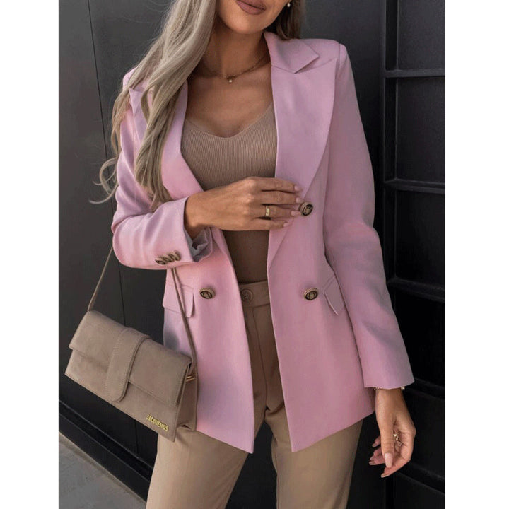 Damen Eleganter Blazer im modernen Schnitt mit doppelter Knopfleiste Drune