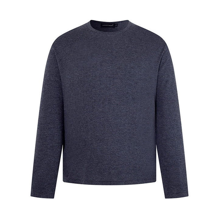 Herren Feinstrickpullover mit Rundhalsausschnitt und geradem Schnitt Drune