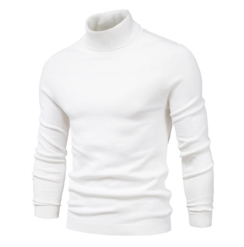 Herren eleganter Rollkragenpullover aus feiner Merinowolle Drune