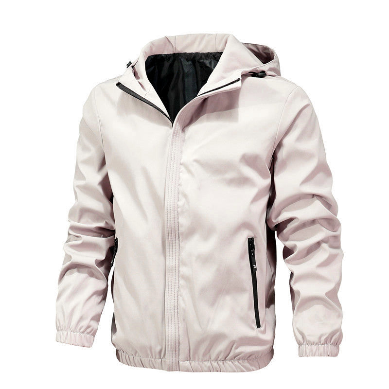 Herren Softshelljacke mit Kapuze, wind- und wasserabweisend, elastischen Bündchen Drune