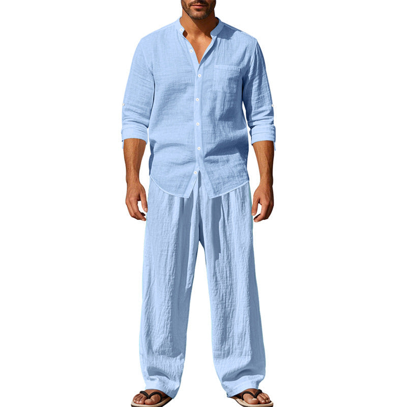 Herren luftiges Hemd- und Hosen-Set Drune