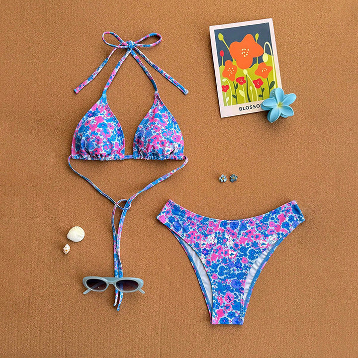 Damen Triangel-Bikini mit klassischen Punkten Drune