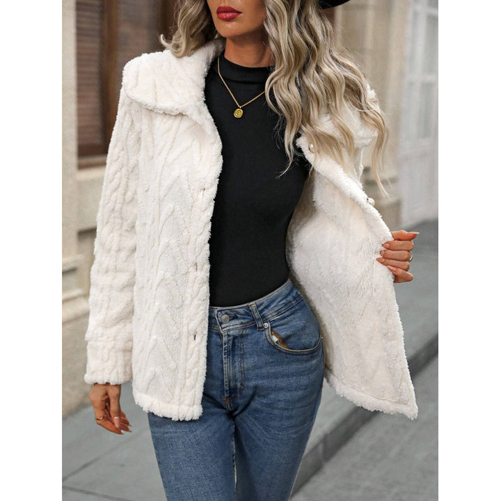 Damen kuschelige Fleecejacke Drune
