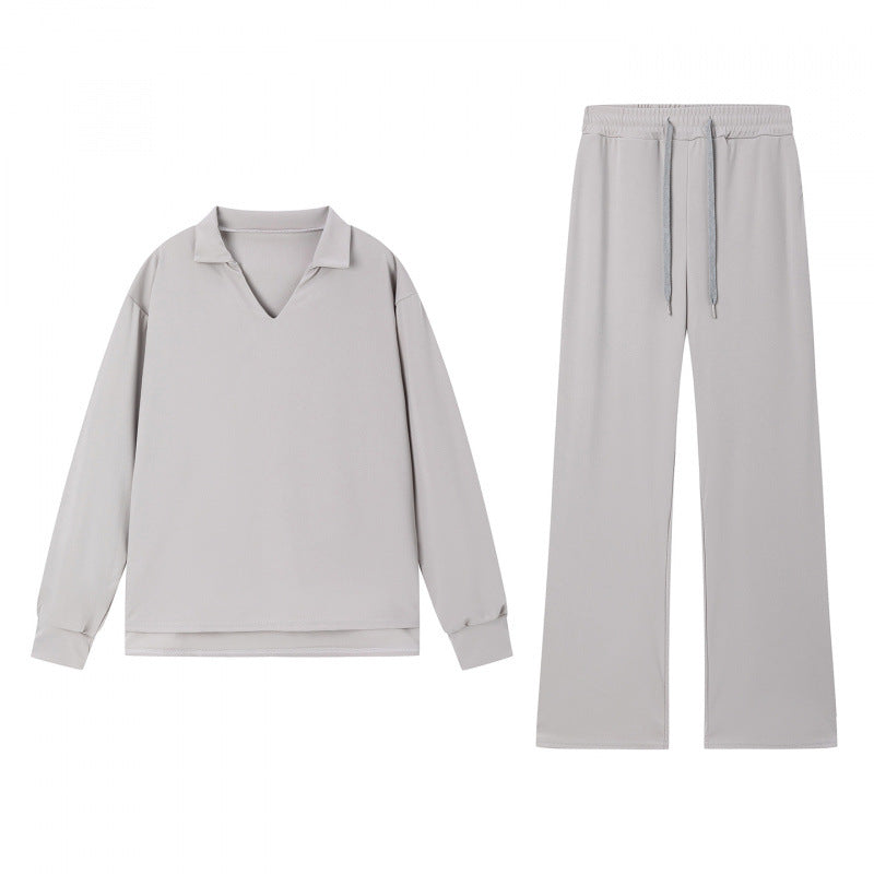Damen lässiges Sweatshirt und Hose Set Drune