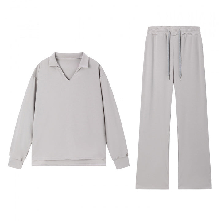 Damen lässiges Sweatshirt und Hose Set Drune