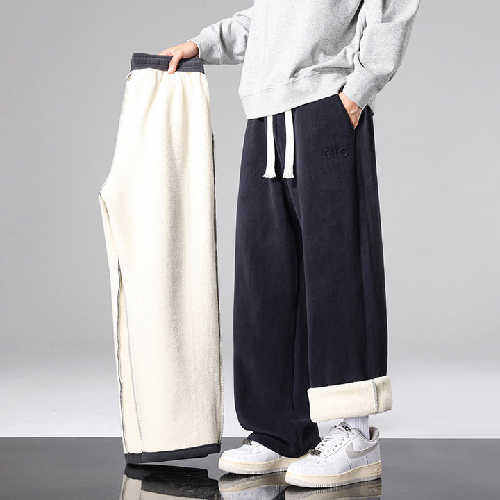 Herren Gemütliche und weite Fleece-Hose