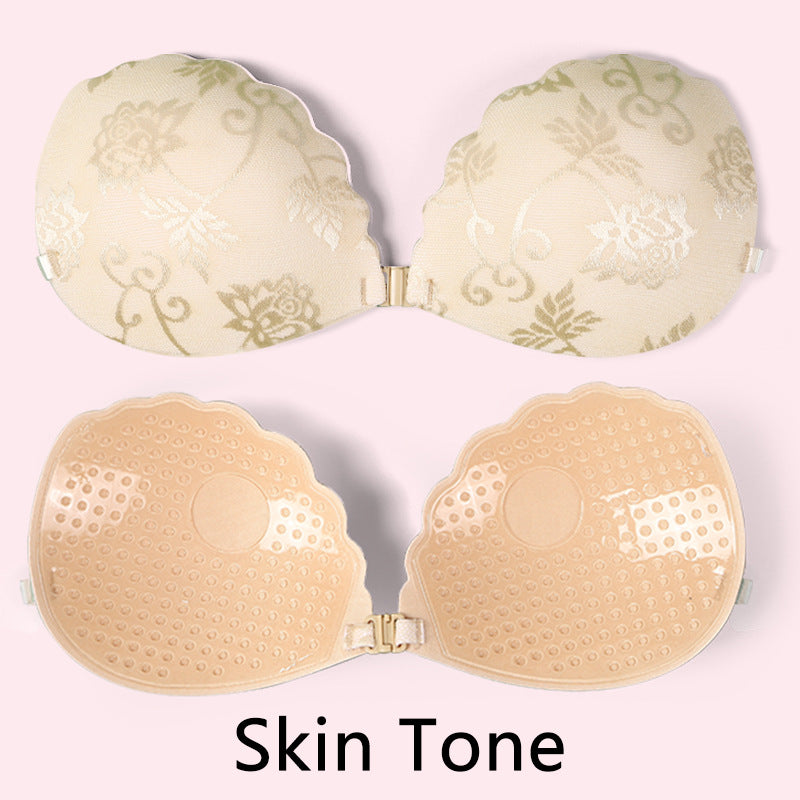 Frau Klebe-Silikon Push-Up BH Drune