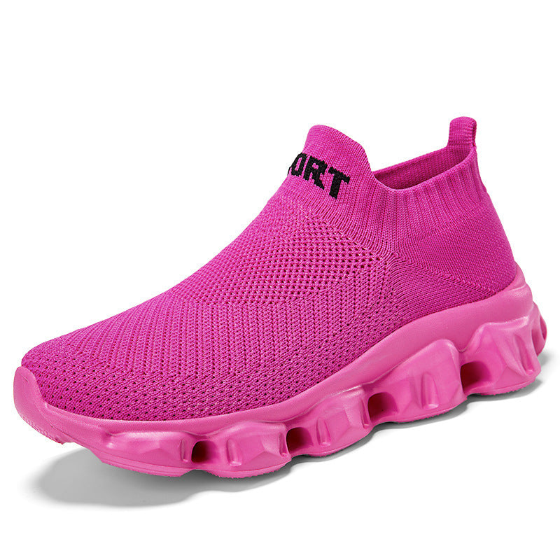 Unisex nan nahtloser Strick-Slip-On mit sockenähnlichem Schaft und skulpturierter Dämpfungssohle Drune
