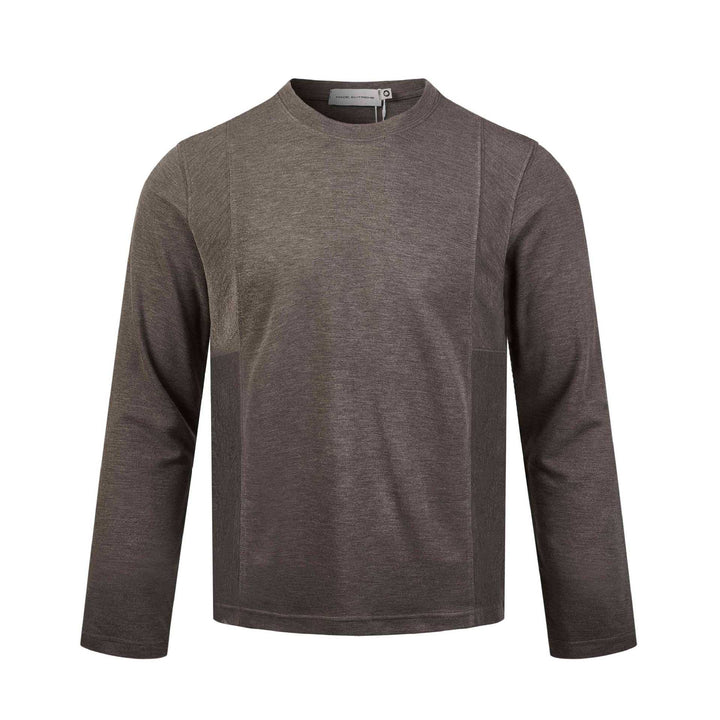 Herren Langärmeliges Feinstrick-Sweatshirt mit Rundhals und dezenter Nahtführung Drune