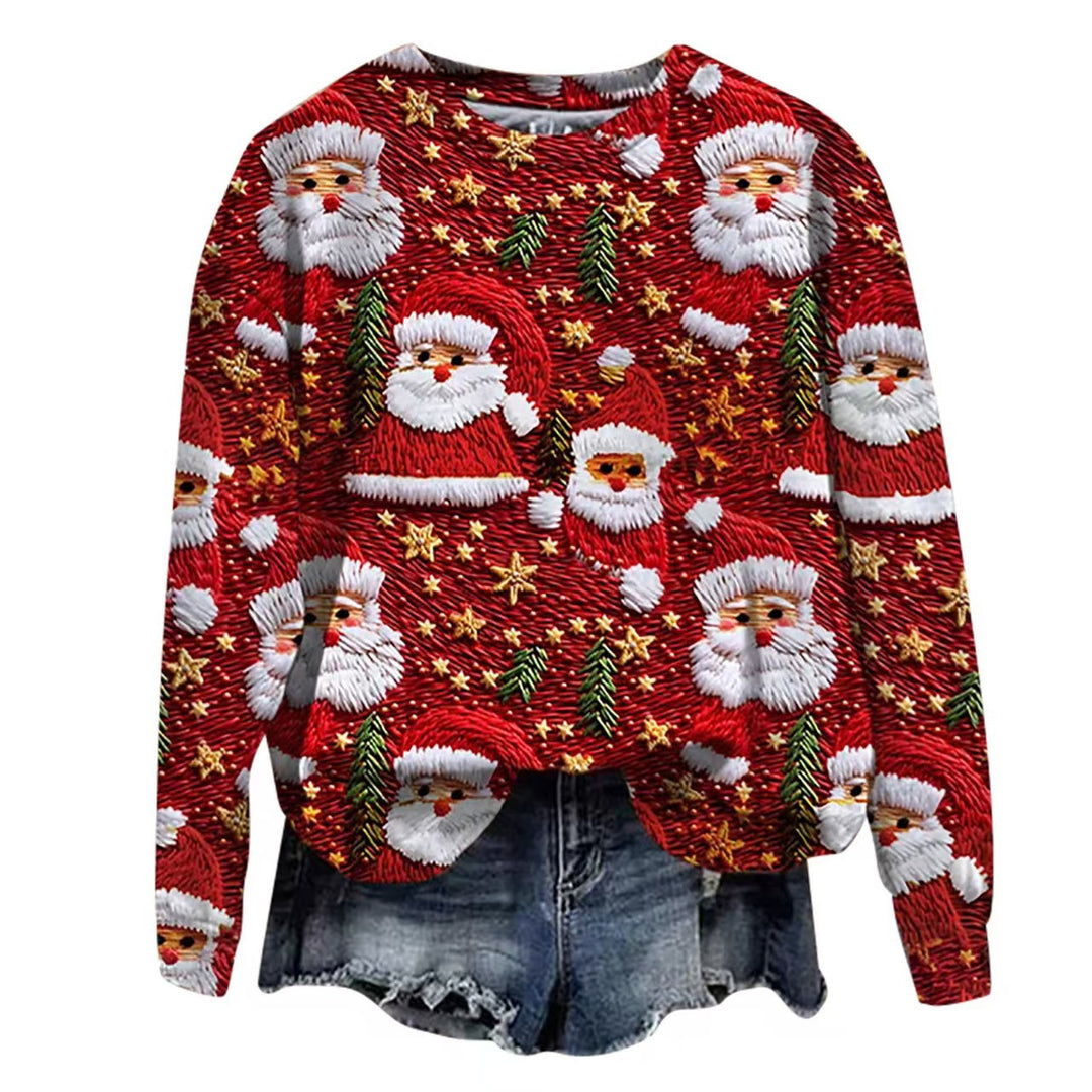 Damen Verspielter Weihnachts-Pullover Drune