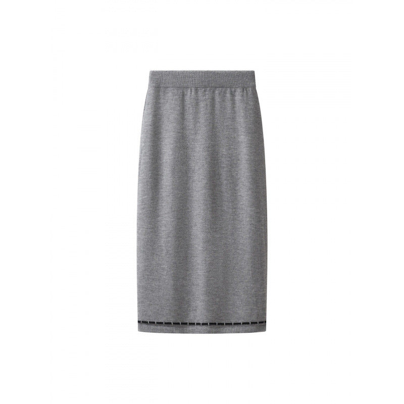 Damen Zweiteiliges Feinstrick‑Set mit kurzgeschnittenem Rüschen‑Cardigan und High‑Waist Bleistiftrock Drune