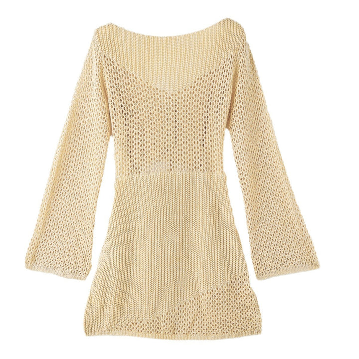 Damen Strickkleid mit Cut-Out und langen Ärmeln Drune