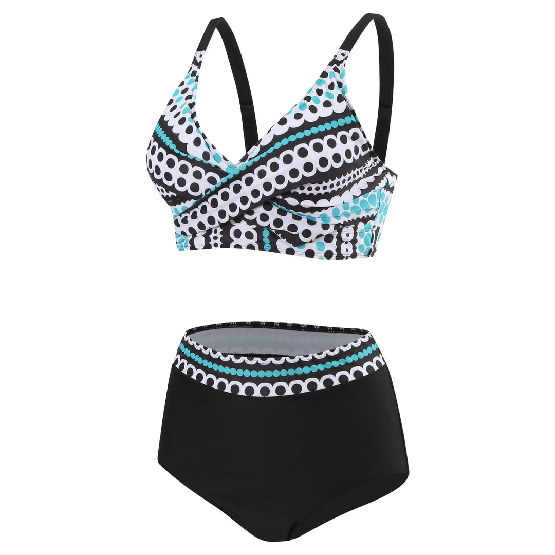 Damen Hochgeschnittener Bikini mit modischem Bauchschutz Drune