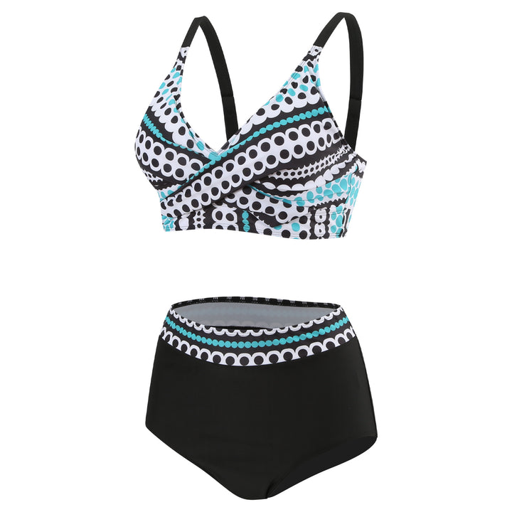 Damen Hochgeschnittener Bikini mit modischem Bauchschutz Drune