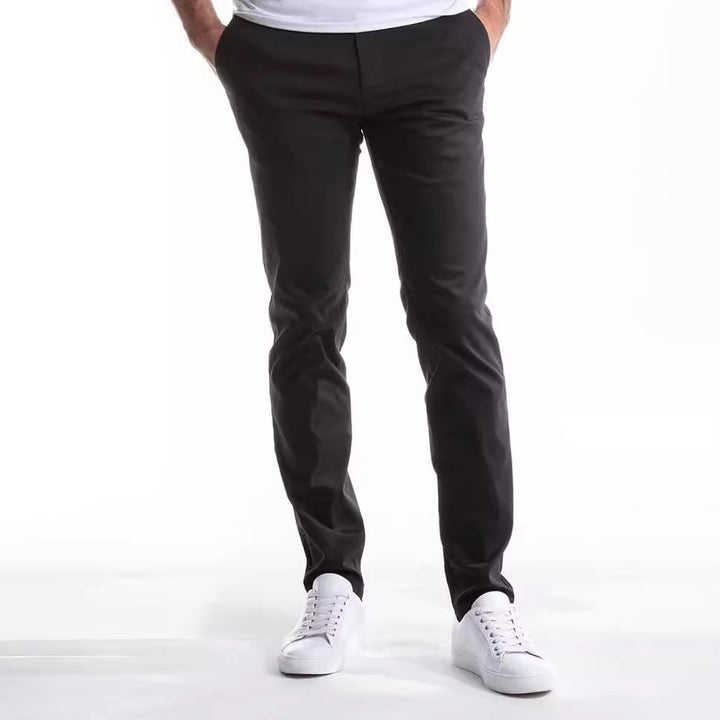 Herren Slim-Fit Chinohose aus atmungsaktivem Material Drune