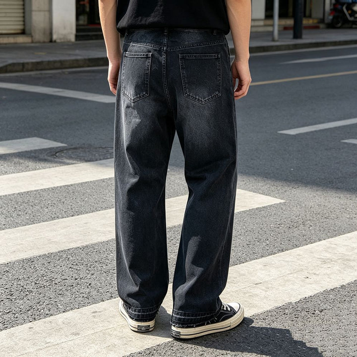 Herren Modische Jeans mit Schriftzug Drune