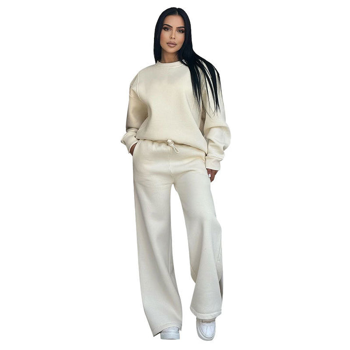 Damen Sport-Fleece-Set mit hochwertigem Reißverschluss und praktischem Taschen Drune