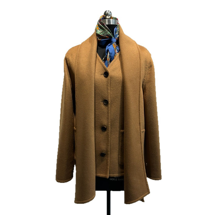 Damen Eleganter Maßgeschneiderter Übermantel Drune