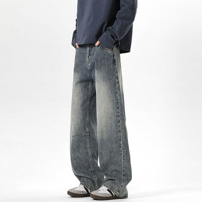 Damen Weitgeschnittene Jeans mit hohem Bund Drune
