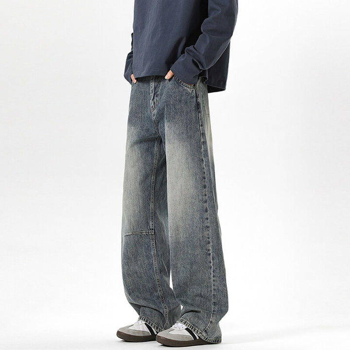 Damen Weitgeschnittene Jeans mit hohem Bund Drune