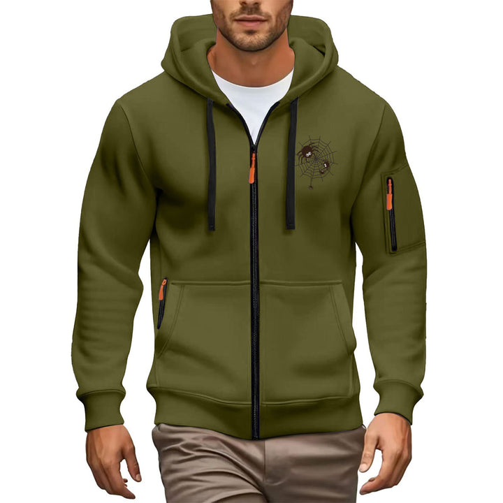 Herren Hochwertiger Zip-Hoodie Drune