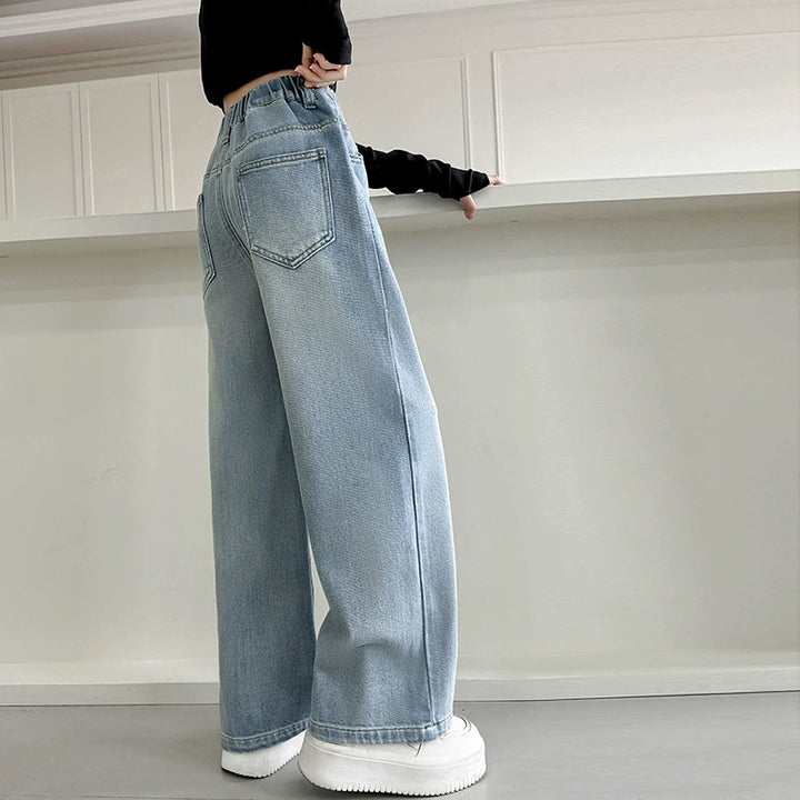 Damen Weite Jeanshose Drune