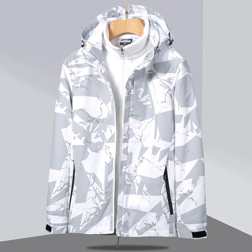 Damen zweilagige Softshelljacke mit abnehmbarer Fleece-Innenjacke und Kapuze Drune